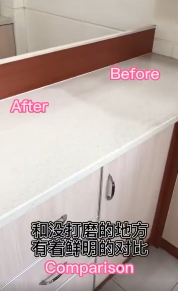 renew acryic solid surface countertop