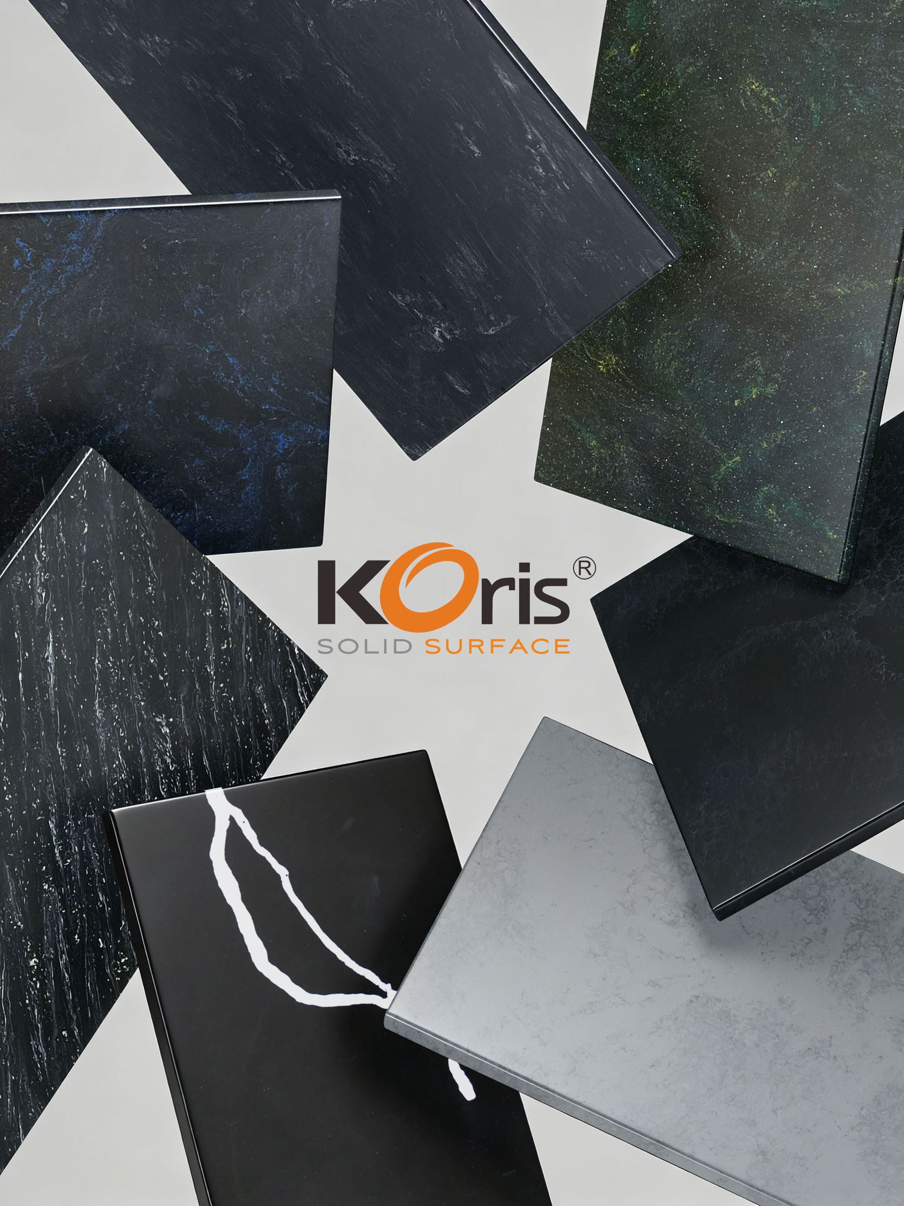 Koris solid surface colors Solid surface sheets 12mm corians