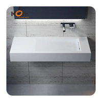 High-gloss acrylic sink Scratch-resistant basin Heatproof 