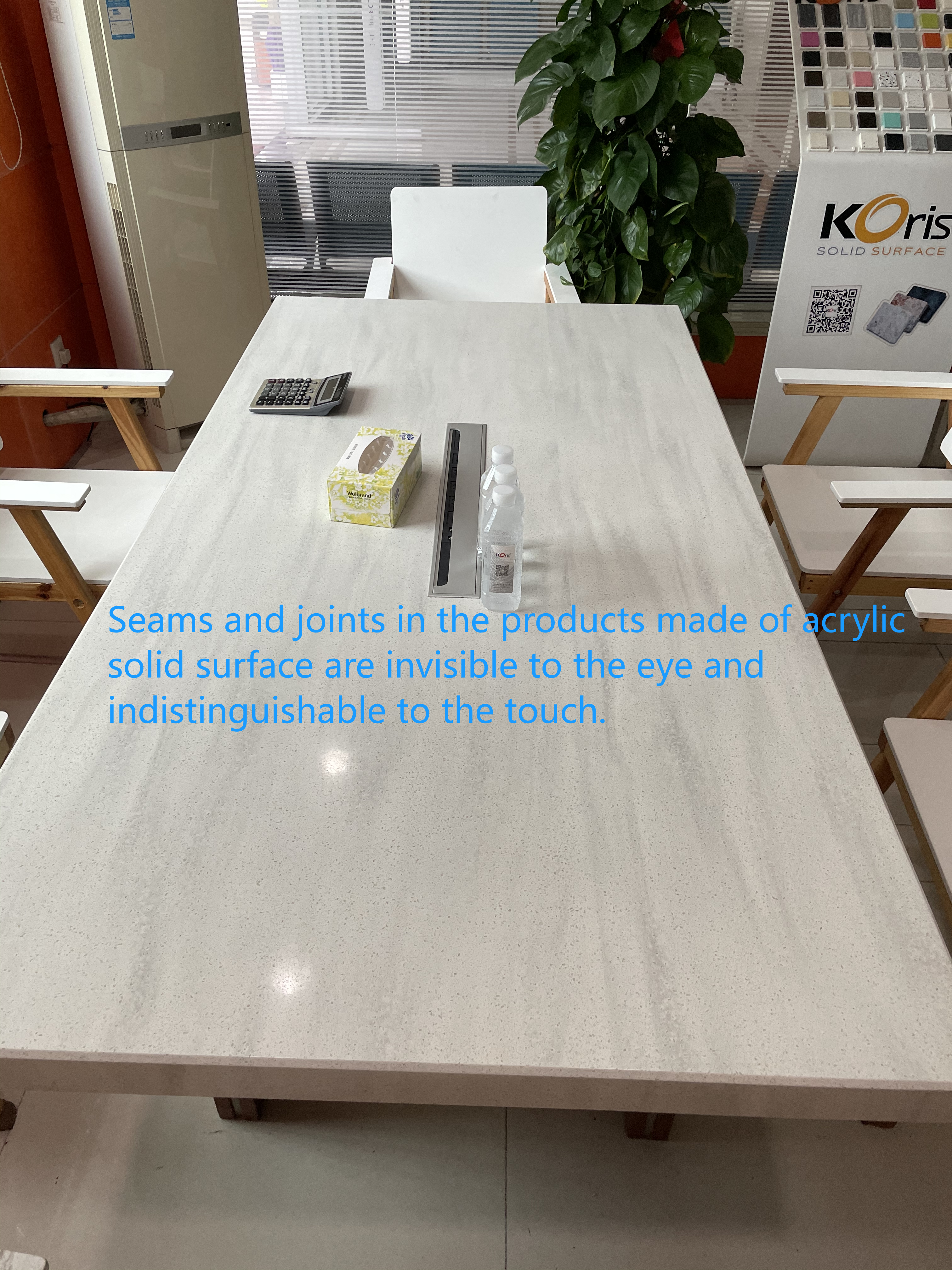 Seamless joint for table top