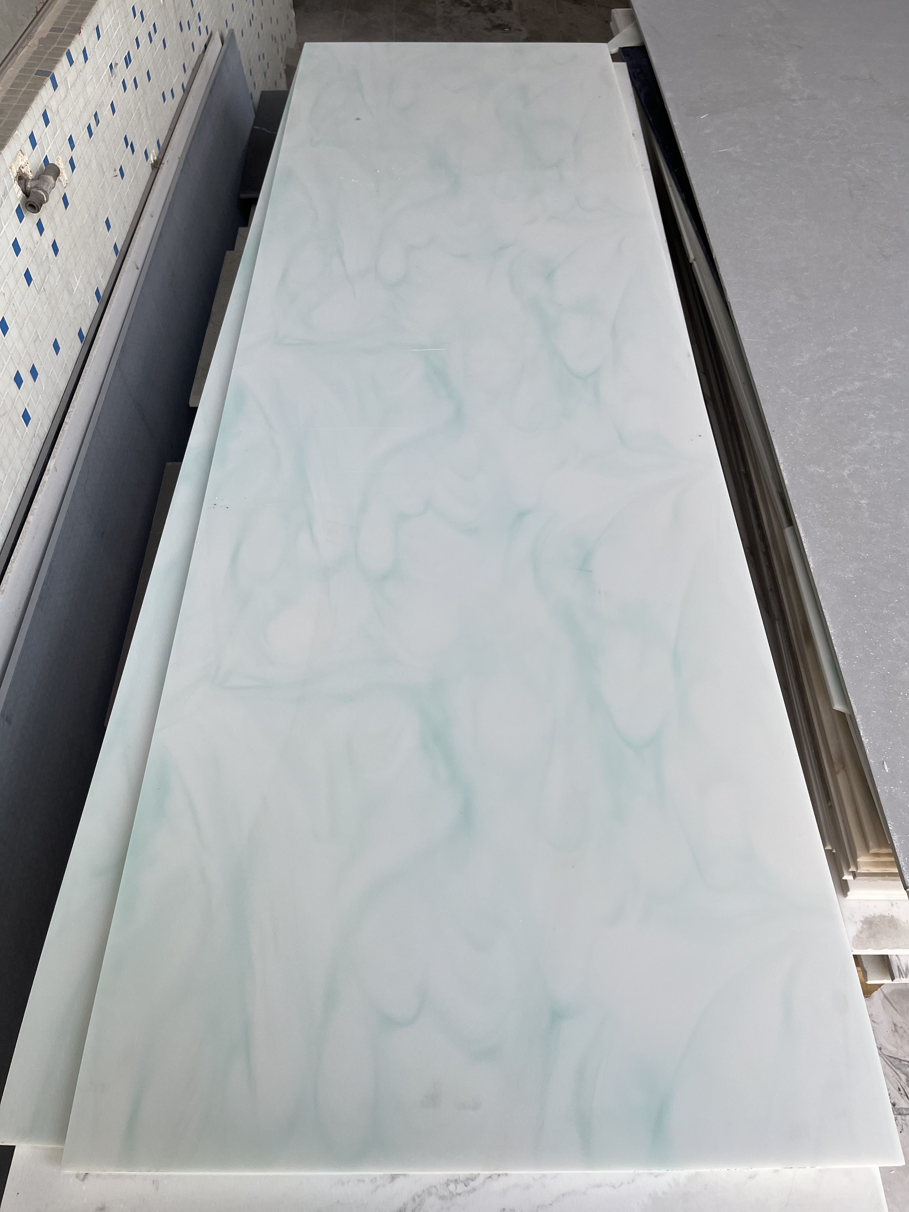 New Colors China Koris Artificial Marble Stone White Acrylic Solid Surface for Kitchen Countertop