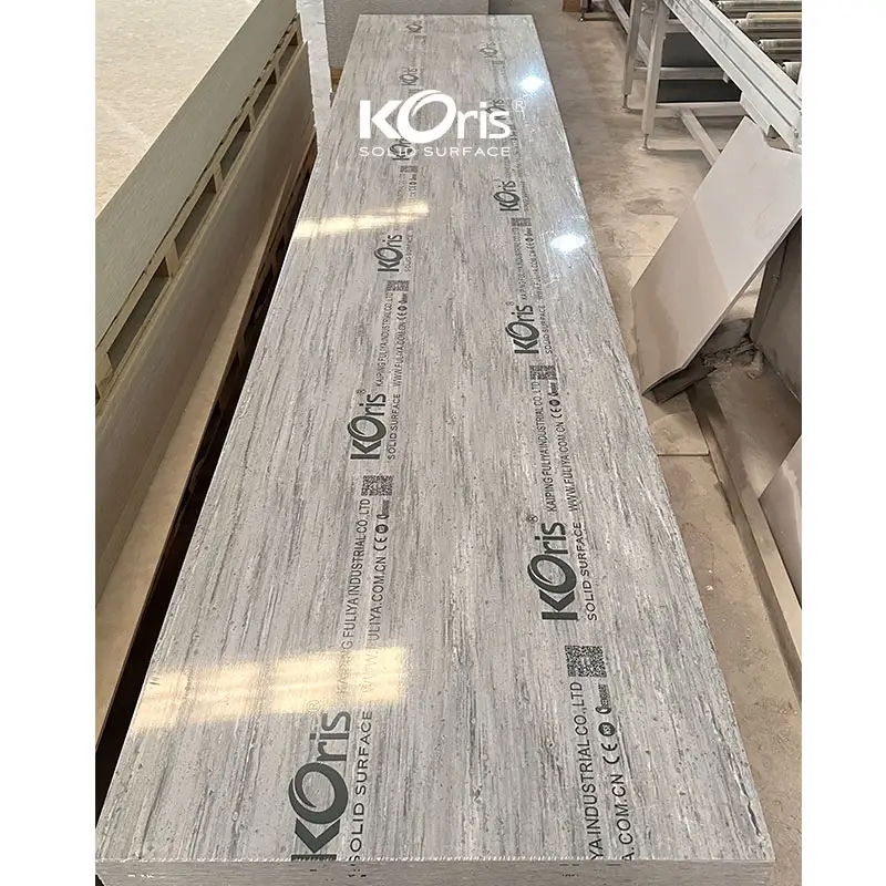 Gray colors acrylic solid surface sheet for countertop bench top table top