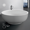 circular soid surface bathtub white Deep soaking acrylic stone
