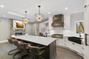 New Design Modern New House Custom Furniture Modular Flat Pack Acrylic Solid Surface Kitchen Cabinet for Builder