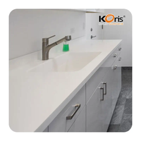 Wholesale Artificial Stones Solid Surface Polyester Resin Solid Surface Sheet Slab for Shower Wall Panel
