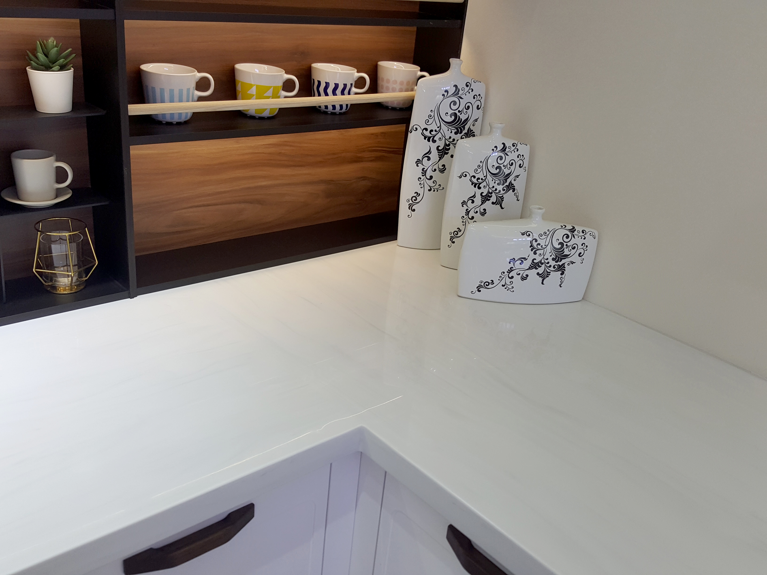 2025 Dreamy Dark White Marble Slab for Home Villa Apartment Kitchen Island Table Room Interiors Decoration