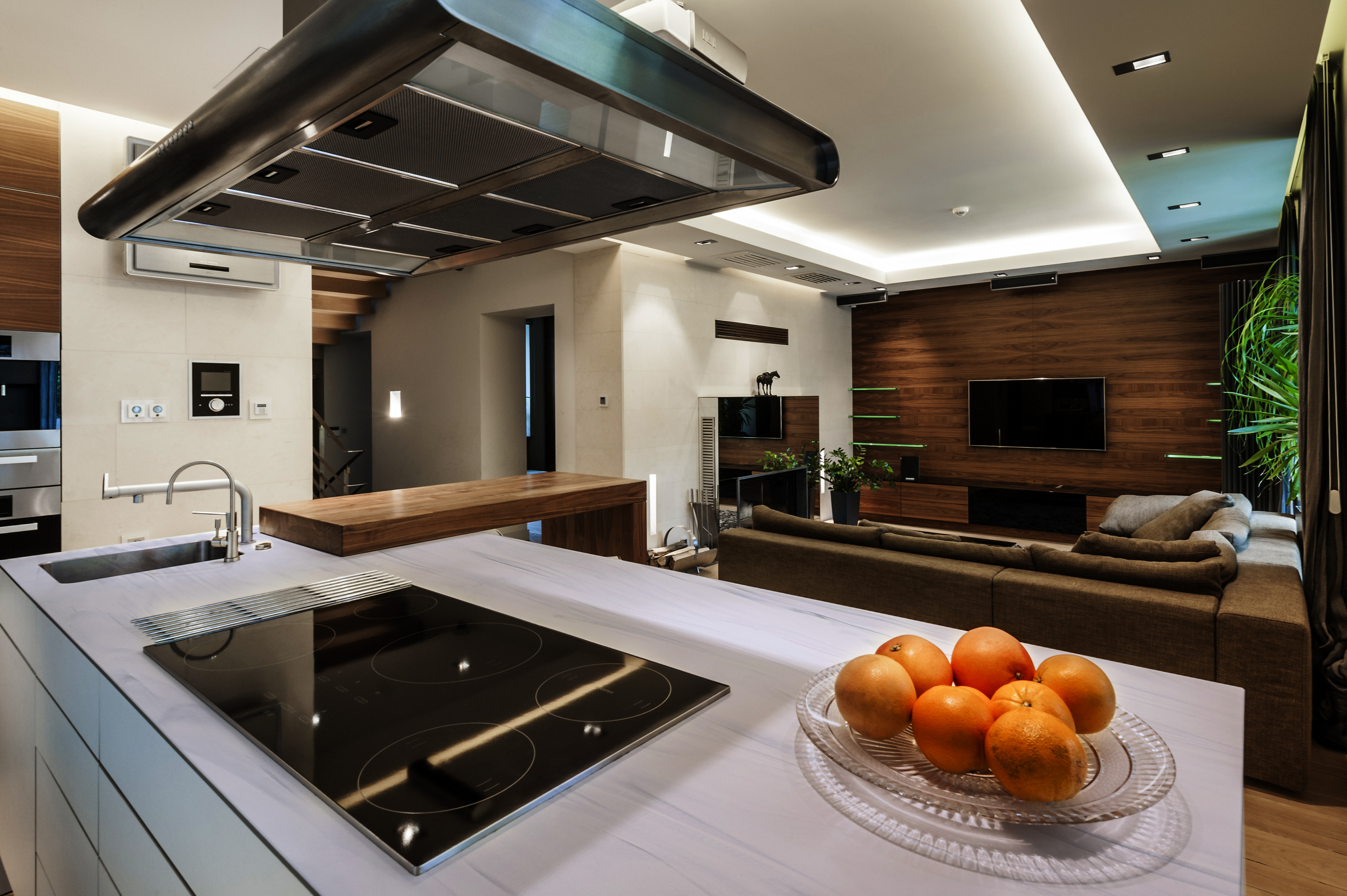 Seamless stone countertop