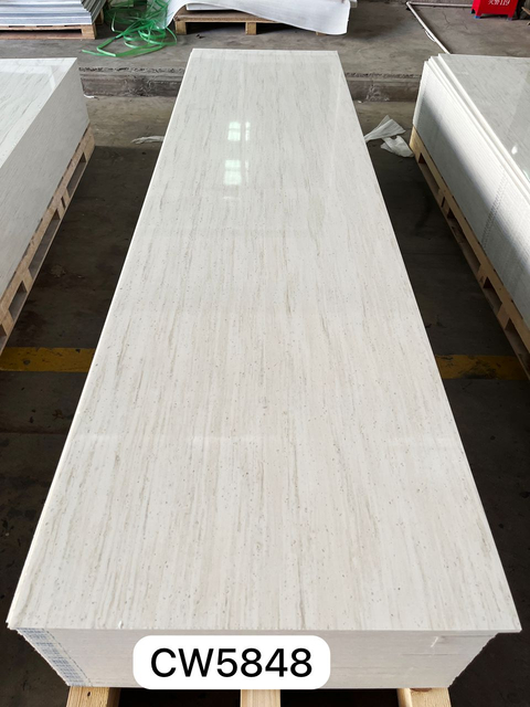 Koris Heat Resistant Acrylic resin sheets Solid Surface Slabs for Hotel Reception Desk Bathroom Vanity Top