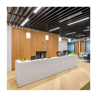 Kitchen Countertop Big Slab Artificial Stone Artificial Marble Pure Modified Acrylic Solid Surface Sheet for Reception Desk