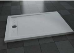 Waterproof shower tray acrylic material