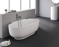Large freestanding acrylic solid surface bathtubs