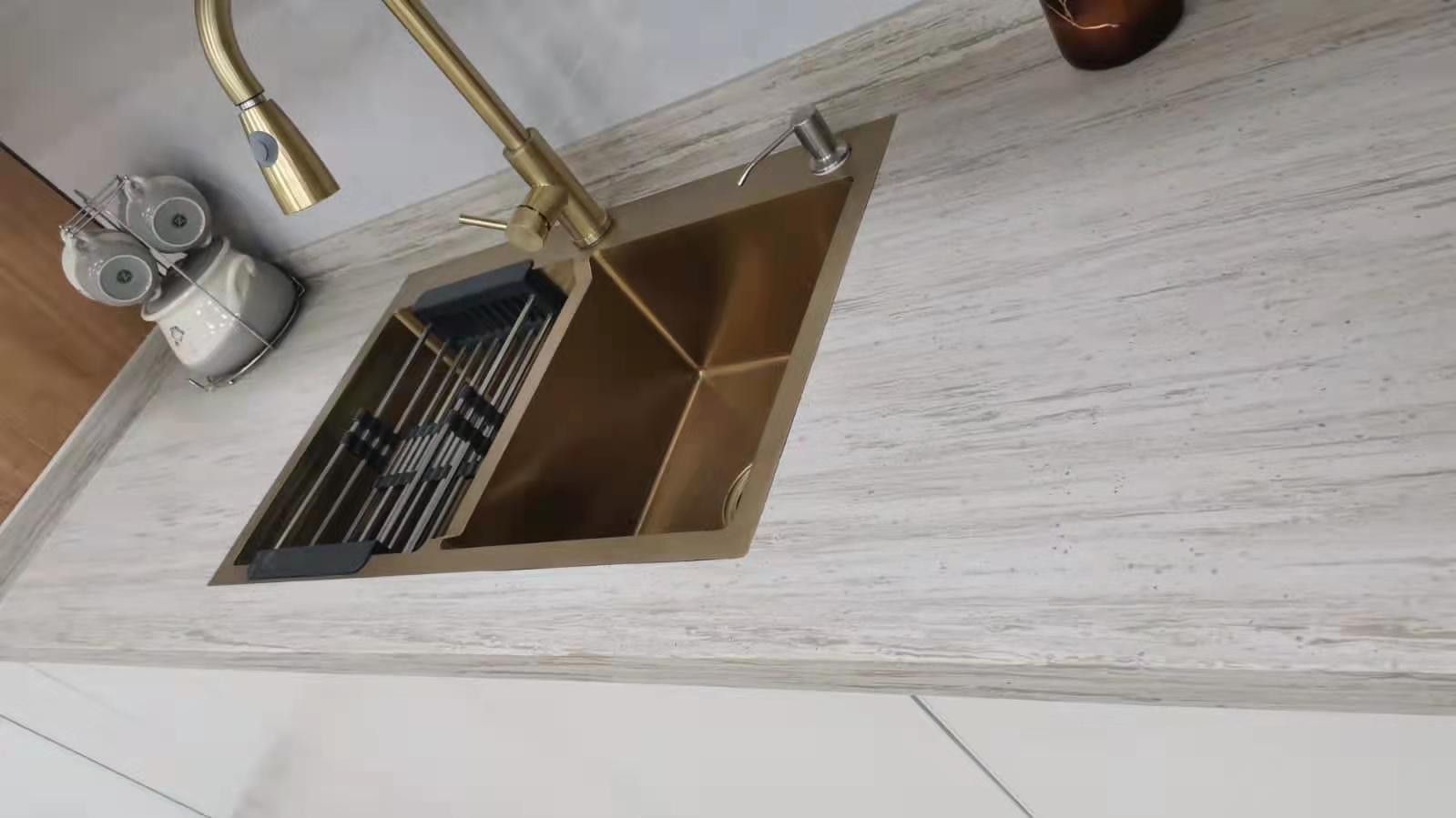 Koris Heat Resistant Acrylic resin sheets Solid Surface Slabs for Hotel Reception Desk Bathroom Vanity Top