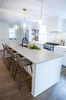 New Design Modern New House Custom Furniture Modular Flat Pack Acrylic Solid Surface Kitchen Cabinet for Builder