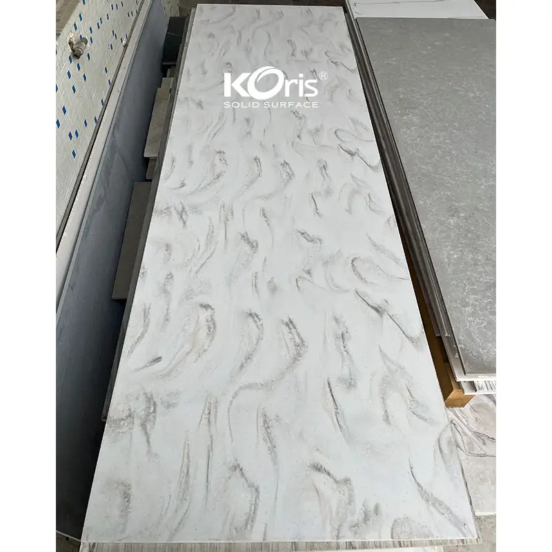 2025 New Color Solid Surface Sheets Artificial Stone Customize Marble Look Acrylic Solid Surface for Contertop 