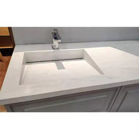 Non-porous bathroom sink Seamless kitchen sink Custom stone basin