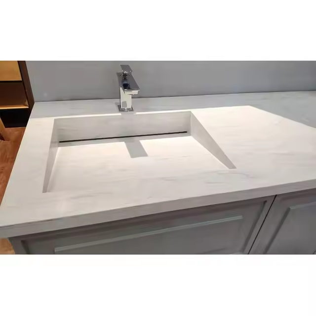 Non-porous bathroom sink Seamless kitchen sink Custom stone basin