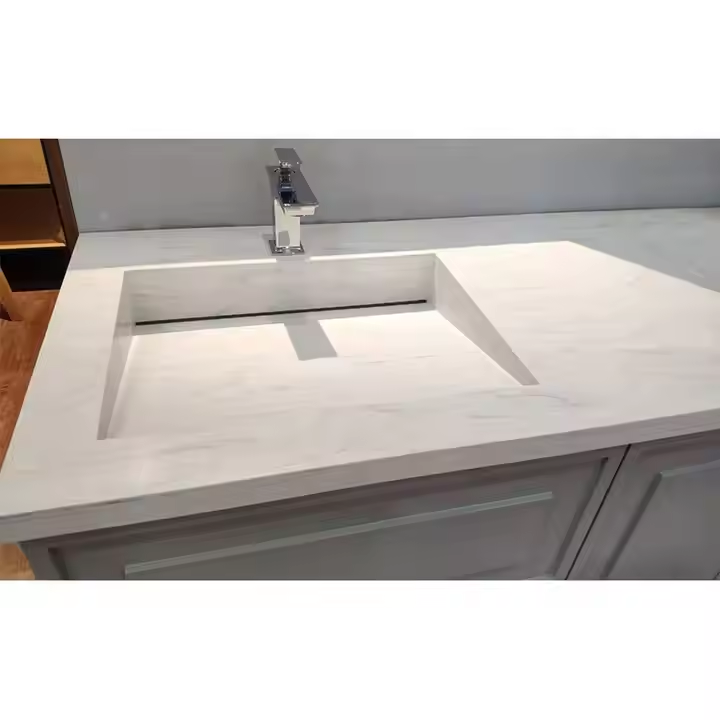 Non-porous bathroom sink Seamless kitchen sink Custom stone basin
