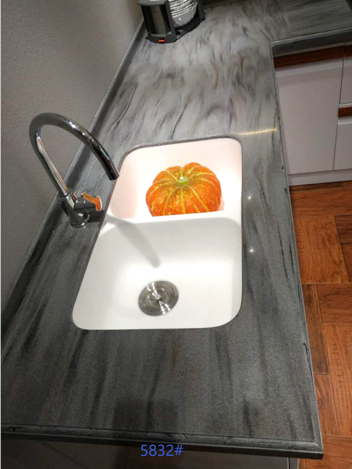 grey gray color China various colors solid surface kitchen sink