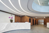 white marble for reception desk for restaurant hotel