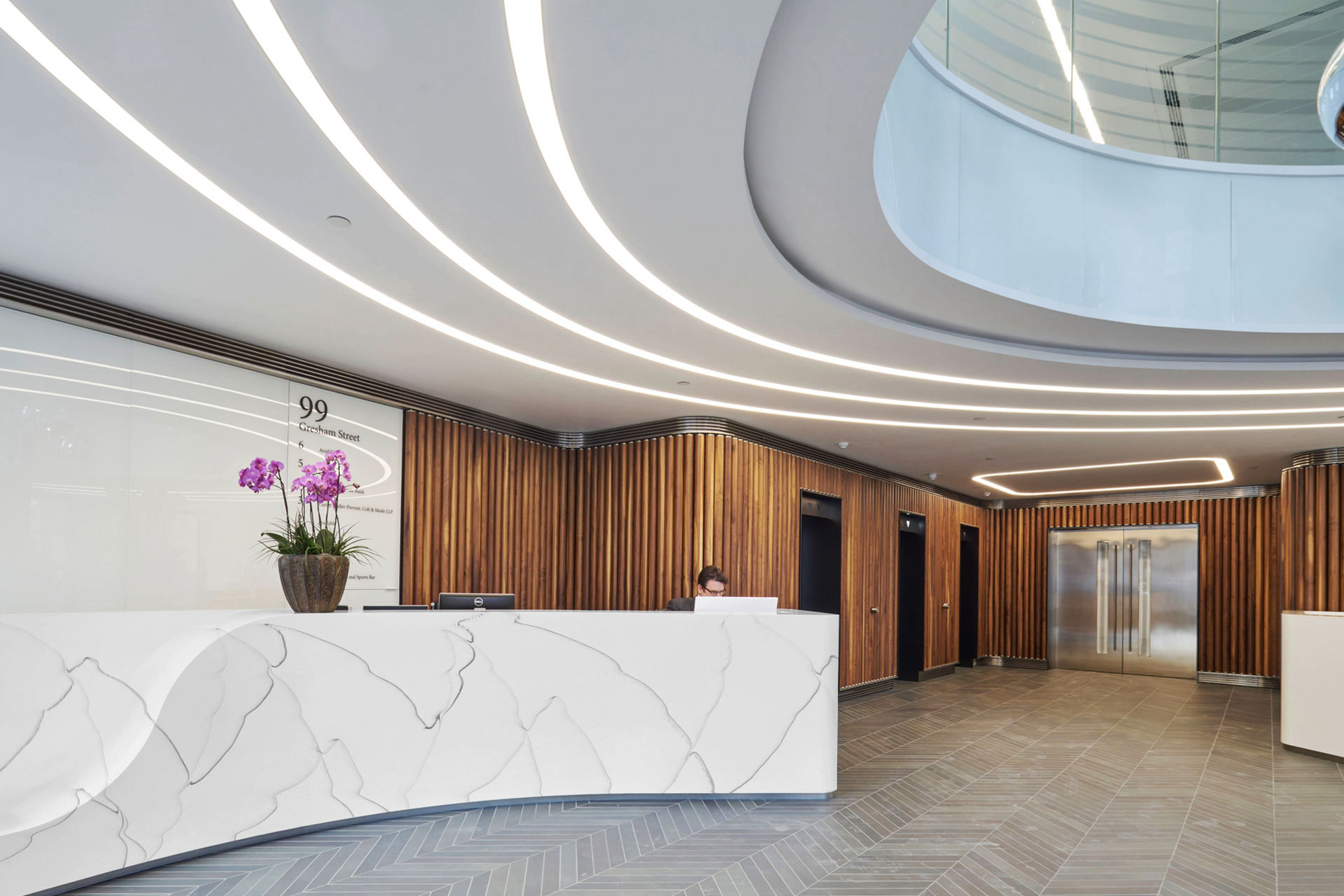 acrylic solid surface sheet for reception desk