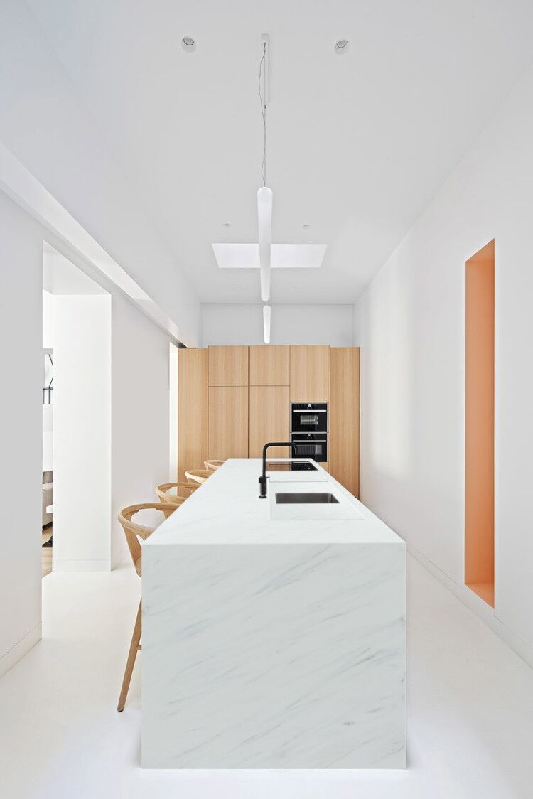 Solid surface kitchen island