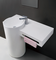 custom solid surface vanity tops with integral sink