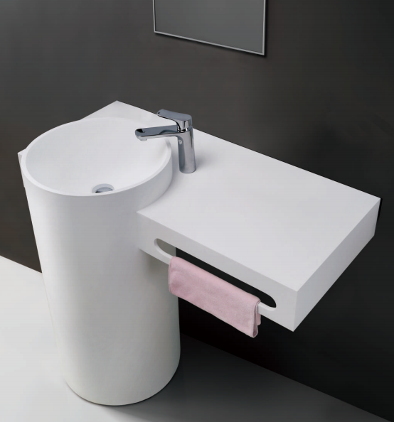 custom solid surface vanity tops with integral sink