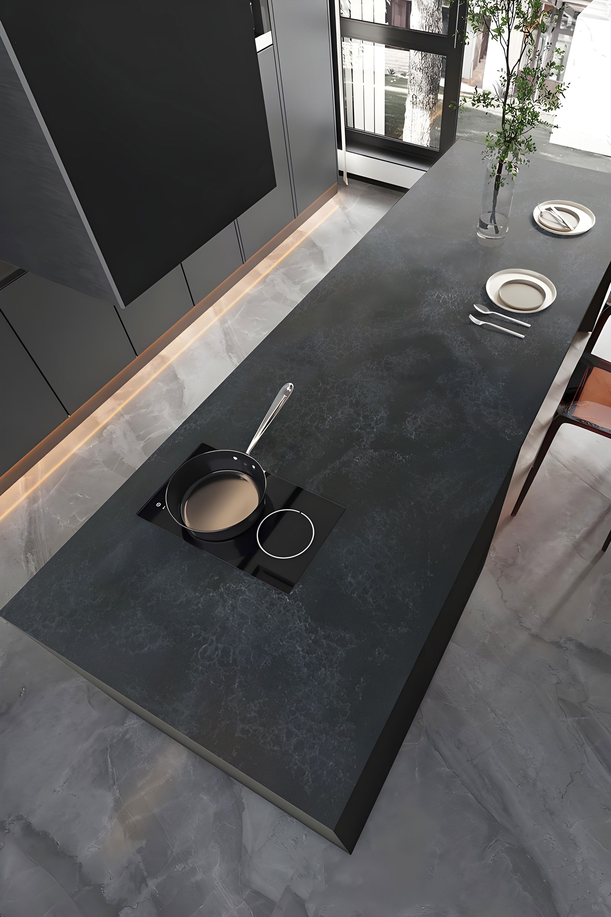 Koris New Color China Factory Big Slab 3660*760*12mm Best Solid Surface Counter Top for Commercial Bathroom Kitchen Use