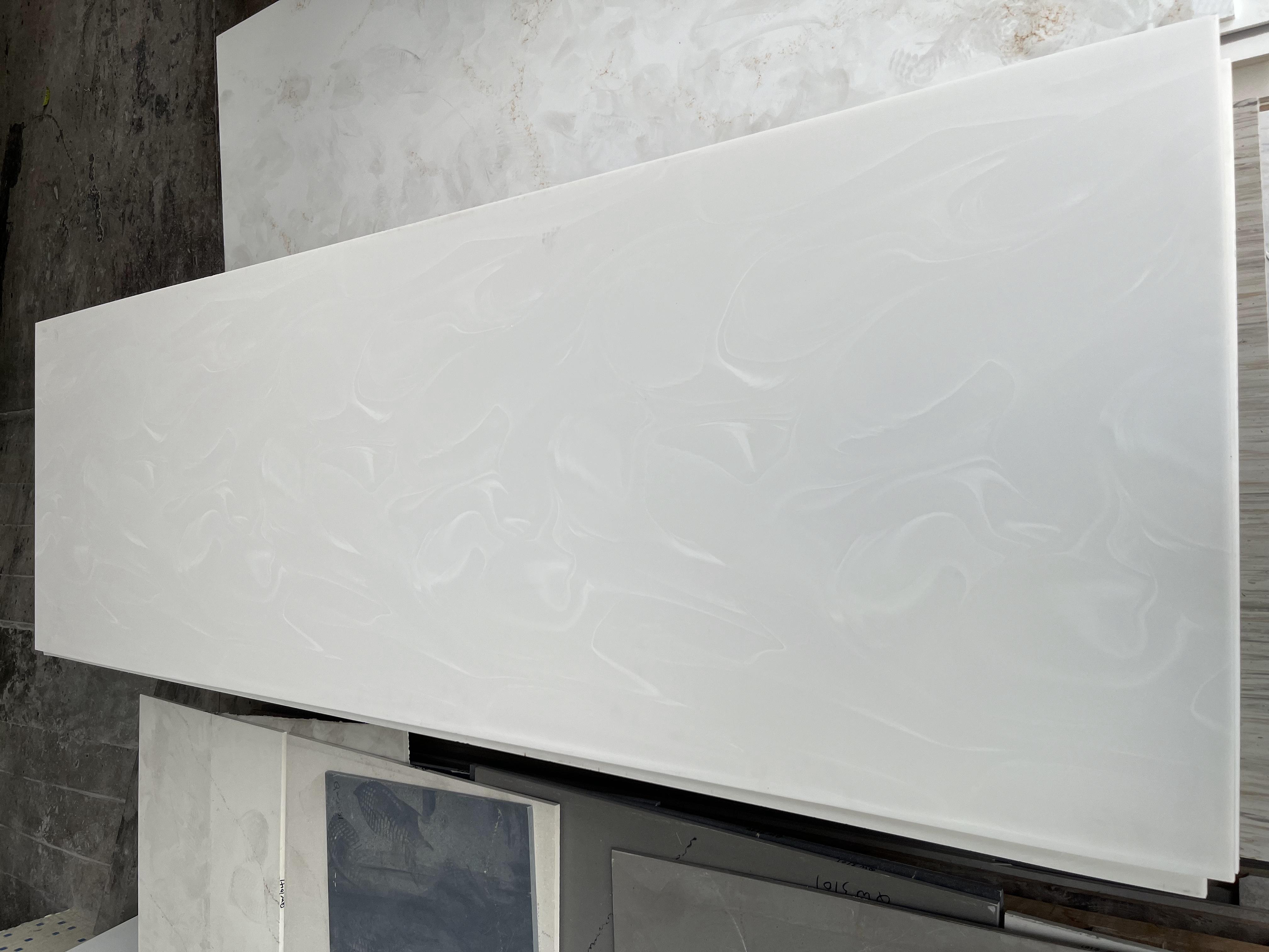 Kitchen Countertop Big Slab Artificial Stone Artificial Marble Pure Modified Acrylic Solid Surface Sheet for Reception Desk