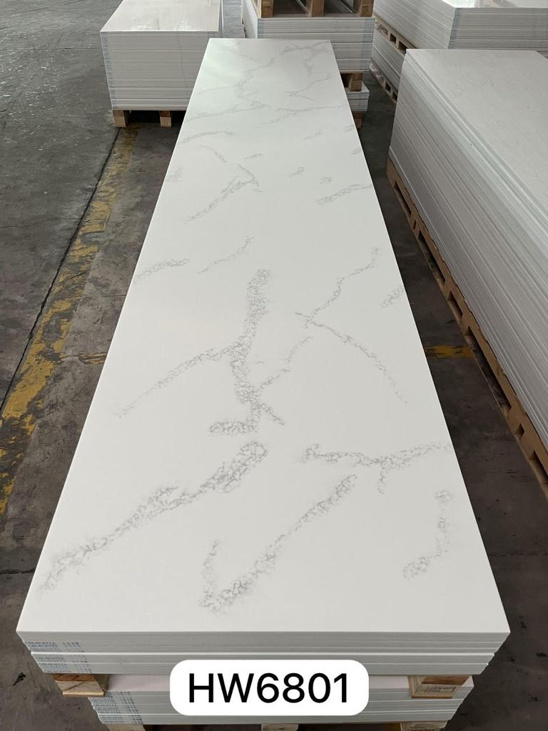Acrylic solid surface Koris corion sheets artificial stone calacatta white