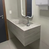 integrated basin marble look Acrylic stone sink Artificial stone basin