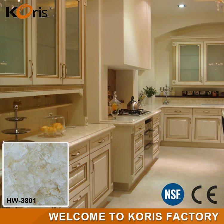 Wholesale solid surface countertop material cabinet basins