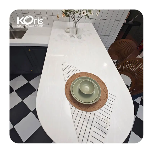 solid surface sheets 12mm corians countertop kithcen tops wall panel customized acrylic solid surface