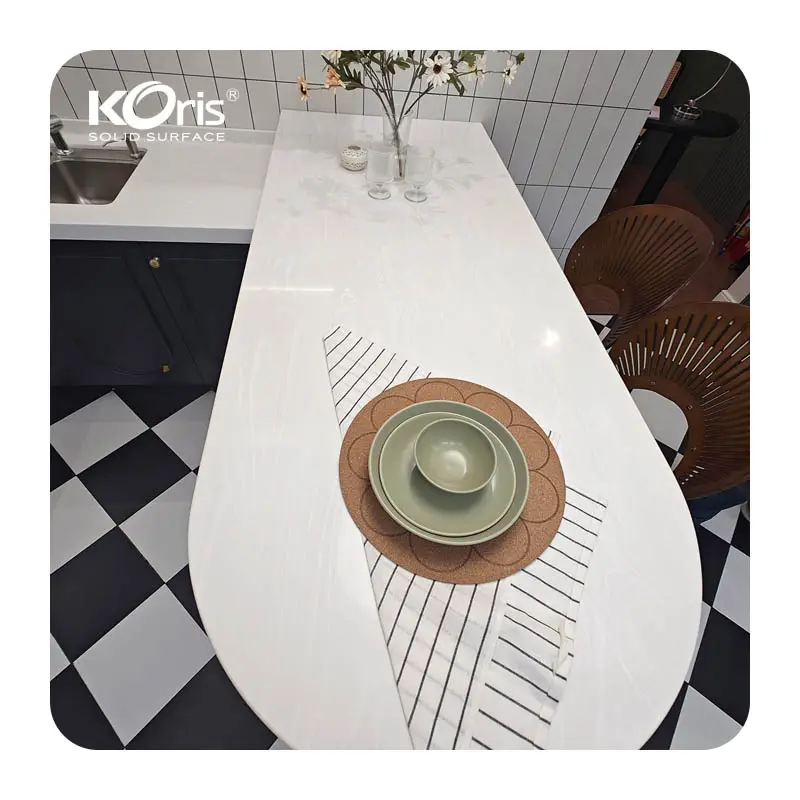 solid surface sheets 12mm corians countertop kithcen tops wall panel customized acrylic solid surface