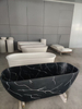 Marble resin blend Sleek contemporary design