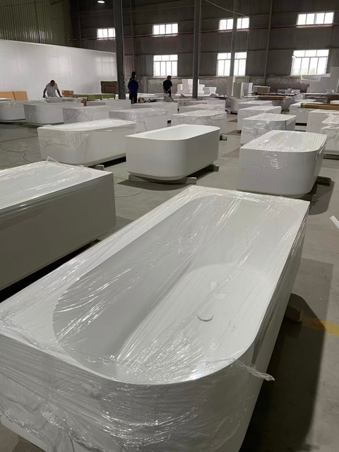 Durable Non-Porous Acrylic Solid Surface Tub – Whirlpool-Ready & Built for Long-Lasting Gloss