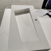 Design Pure White Acrylic Solid Surface for Commercial Space Wall Hung Hand Wash Basins 