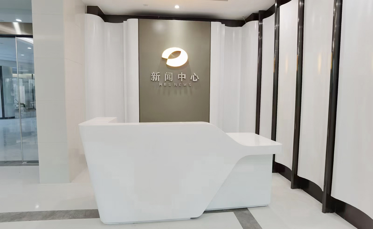 solid surface for reception desk